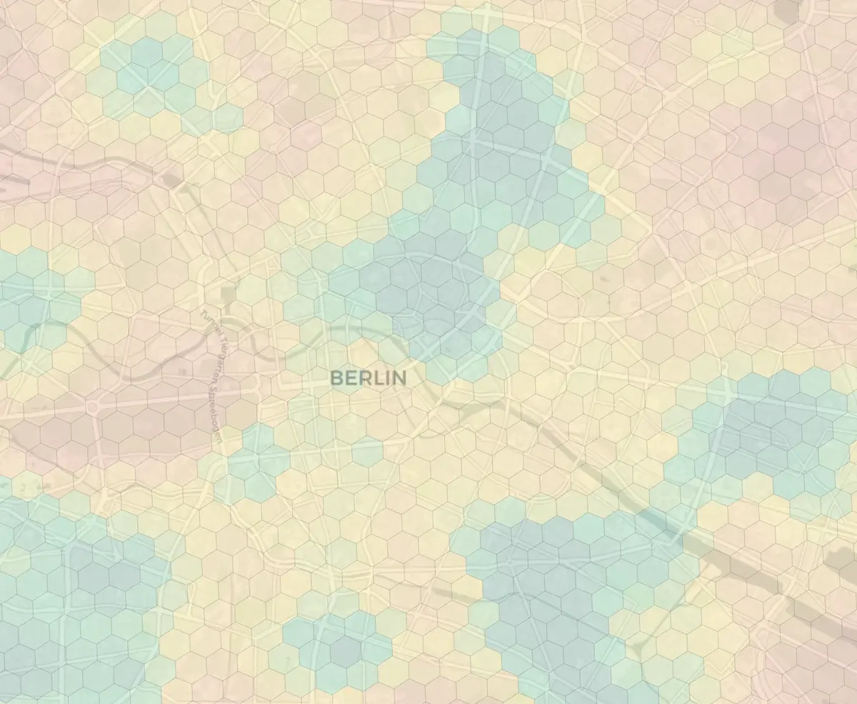 Berlin neighborhood livability heatmap