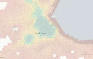 Palermo neighborhood heatmap