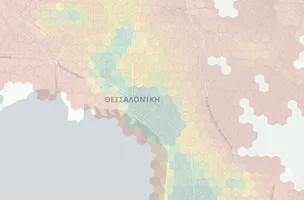 Thessaloniki neighborhood heatmap