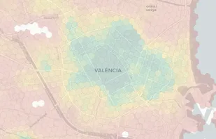Valencia neighborhood heatmap